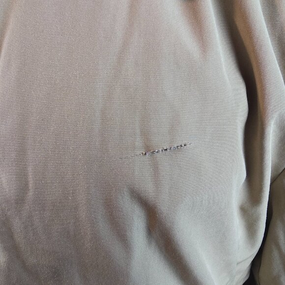 Cole Haan Jacket Men Medium Tan Sherpa Collar Bomber Utility Coat Casual Classic - Picture 4 of 8